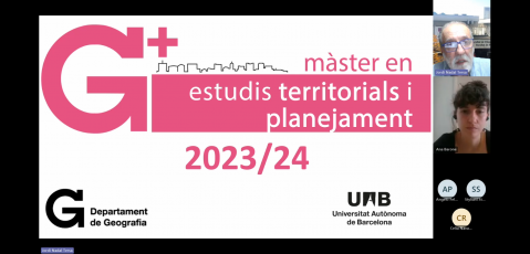 University Master's Degree in Territorial Studies and Planning - Fira Virtual MPCD UAB Octubre'23
