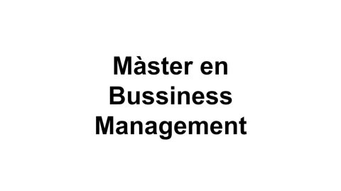 Máster en Business Management - UAB's MPCD Virtual Fair February'25